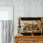 Papier peint autocollant Damas linéaire – Murale par Flora Rose Design, Décor Imprimé (vue 1/4)