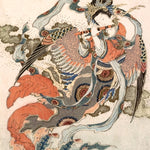 Échantillon de murale autocollante Ange d'Asie orientale
