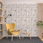 Papier peint autocollant Bouleaux et hiboux par Kikki Belle — Décor Imprimé