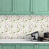 Strawberry Field Self-adhesive Wallpaper