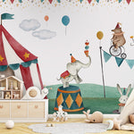 Murale autocollante Cirque en folie par Oliver Robins — Décor Imprimé