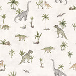 Échantillon de papier peint Dinosaures fringants
