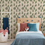 Papier peint autocollant Forêt d'épinette par Kikki Belle — Décor Imprimé