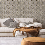 Gilded Lattice Bloom Self-adhesive Wallpaper