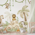 Murale autocollante Joie de la savane par Oliver Robins — Décor Imprimé