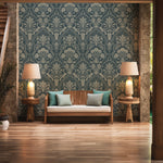 Oriental Flower Garden Self-adhesive Wallpaper