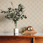 Papier peint autocollant Losanges Floraux Vintage – Murale par Natasha Prévost, Décor Imprimé (vue 1/14)