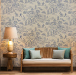 Vintage Kyoto Life Self-adhesive Wallpaper