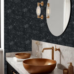 Black Drift Self-adhesive Wallpaper