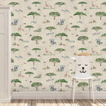Papier peint autocollant Savane ensoleillée par Kikki Belle — Décor Imprimé