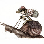 Échantillon de murale autocollante Course d'escargot - Décor ImpriméÉchantillonsDécor Imprimé