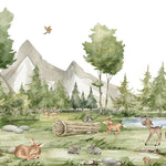 Échantillon de murale autocollante Joie en forêt - Décor ImpriméÉchantillonsDécor Imprimé