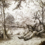 Échantillon de murale autocollante Lecture sous un arbre - Décor ImpriméÉchantillonsDécor Imprimé