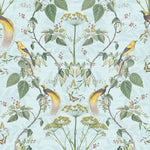 Échantillon de papier peint autocollant Damassé vintage aux oiseaux - Décor ImpriméÉchantillonsDécor Imprimé