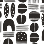 Échantillon de papier peint autocollant Noir Géo - Décor ImpriméÉchantillonsDécor Imprimé