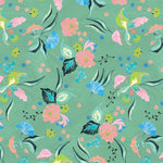 Échantillon de papier peint autocollant Rétro floral - Décor ImpriméÉchantillonsDécor Imprimé