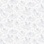 Échantillon de papier peint autocollant Roses et Gypsophiles Monochrome - Décor ImpriméÉchantillonsDécor Imprimé