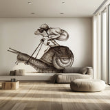 Snail racing Self-adhesive Wallpaper