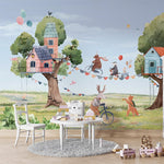 Murale autocollante Fête dans les arbres - Décor ImpriméMuraleOliver Robins