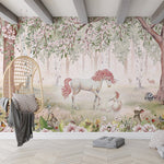 Murale autocollante Forêt de licornes - Décor ImpriméMuraleKikki Belle