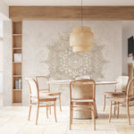 Murale autocollante Mandala Étincelant Doré – Murale par Bloomery Decor, Décor Imprimé (vue 1/7)