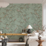 Murale autocollante Oiseaux Chinoiserie Vintage – Murale par Bloomery Decor, Décor Imprimé (vue 1/12)