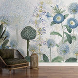 Blue Wild Meadow Wallpaper
