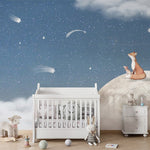 Murale autocollante Renard sur la lune - Décor ImpriméMuraleOliver Robins