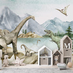 Murale autocollante Rêves de dinosaures - Décor ImpriméMuraleKikki Belle