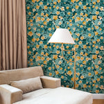 Watercolour Nasturtiums Self-adhesive Wallpaper – Mural by Gabrielle De Winter, Décor Imprimé (view 1/9)