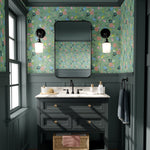Retro floral Self-adhesive Wallpaper – Mural by Lisa Hawthorne, Décor Imprimé (view 1/6)