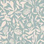 Éclosion florale – tuile lisse bleu poudre