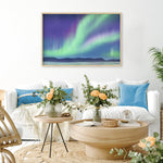 The Lights of Kuujjuaq Canvas Print – Canvas fabrics by Les Barbos, Décor Imprimé (view 1/5)
