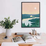 Toile Canevas Les Méandres – Toiles canevas par Les Barbos, Décor Imprimé (vue 1/5)