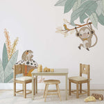 Friends and Jungle Self-adhesive Wall Decal – Sticker by Marjorie & cie., Décor Imprimé (view 1/4)
