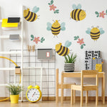 Bee Loved Self-adhesive Wall Decals – Sticker by Leslie Passerino, Décor Imprimé (view 1/3)