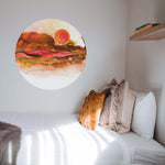 Autocollant mural Coucher de soleil – Autocollant par Mélissa Dodon, Décor Imprimé (vue 1/2)