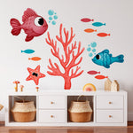 Hello Sea Self-adhesive Wall Decals – Sticker by Leslie Passerino, Décor Imprimé (view 1/3)