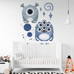 Little Monsters Self-adhesive Wall Decal – Sticker by Leslie Passerino, Décor Imprimé (view 1/3)