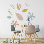 Autocollant mural Verdure abstraite – Autocollant par Fleur maison, Décor Imprimé (vue 1/4)