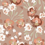 Échantillon de papier peint autocollant Fleurs roses & feuilles - Décor ImpriméÉchantillonsDécor Imprimé