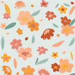 Échantillon de papier peint autocollant Flora menthe - Décor ImpriméÉchantillonsDécor Imprimé