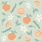 Échantillon de papier peint autocollant Orange Vert - Décor ImpriméÉchantillonsDécor Imprimé
