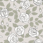 Échantillon de papier peint autocollant Simple Roses - Décor ImpriméÉchantillonsDécor Imprimé