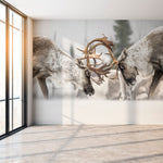 Murale autocollante Caribou de la forêt – Murale par Jean-Simon Bégin, Décor Imprimé (vue 1/4)