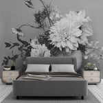 Jaune - Black & White Self-adhesive Wallpaper – Mural by Grace et Flore, Décor Imprimé (view 1/4)