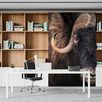 Murale autocollante Muskox 02 – Murale par Jean-Simon Bégin, Décor Imprimé (vue 1/4)