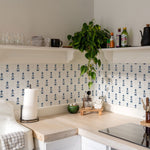 Vintage Blue Self-adhesive Wallpaper – Mural by Vingt-six juin, Décor Imprimé (view 1/7)
