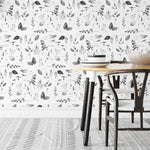 Papier peint autocollant Feuillage noir – Murale par Vingt-six juin, Décor Imprimé (vue 1/6)