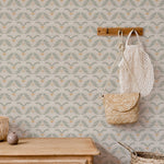 White Flowers and Vines Self-adhesive Wallpaper – Mural by Natasha Prévost, Décor Imprimé (view 1/10)